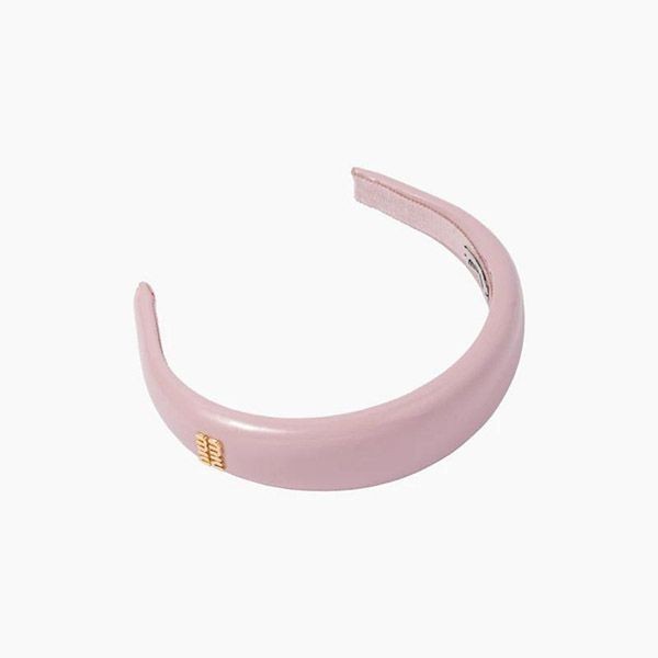 大人気定番☆ミュウミュウ レザー ヘッドバンド カチューシャ 偽物5IH025_069_F0E18