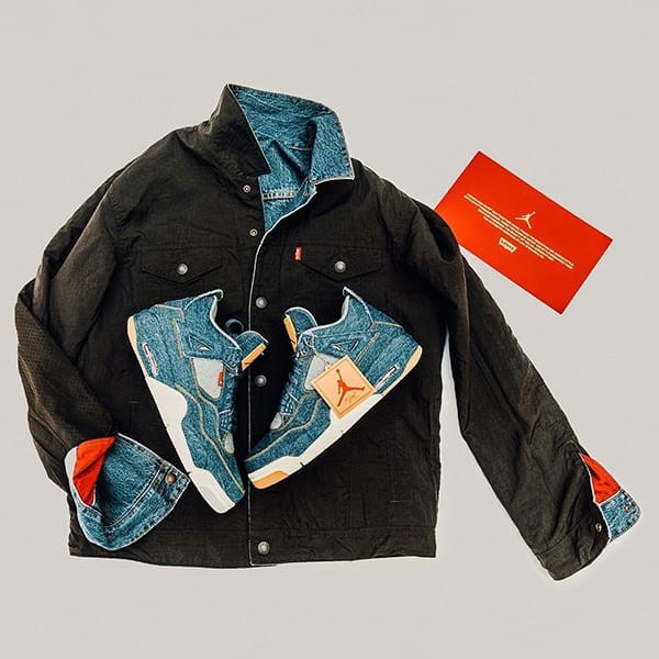 levis 偽物 × NIKE コピー エアジョーダン 4 リーバイス コラボジャケット nike002
