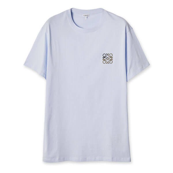 人気 ロエベ Tシャツ 偽物 激安 アナグラム ロゴ コットン  レギュラーフィット