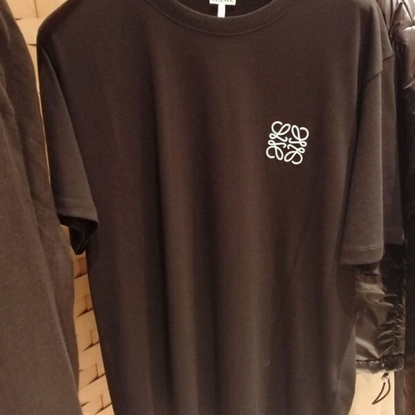 人気 ロエベ Tシャツ 偽物 激安 アナグラム ロゴ コットン  レギュラーフィット