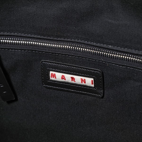 マルニ 偽物 トートバッグ コピー ロゴキャンバス コットン  2WAY BEY SHMQ0053U2