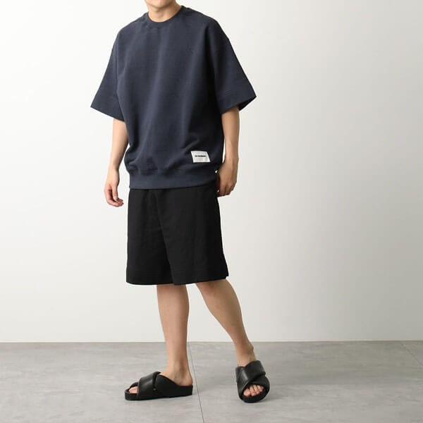 ジルサンダー トレーナー スウェットTシャツ 偽物 半袖 コットン ロゴ J40GC0105