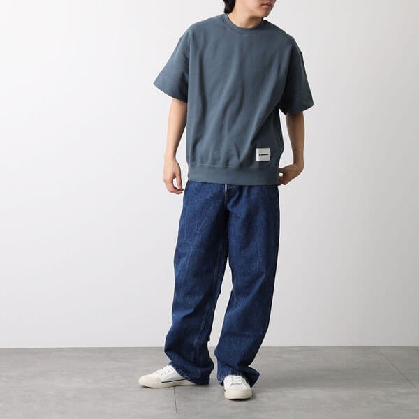 ジルサンダー トレーナー スウェットTシャツ 偽物 半袖 コットン ロゴ J40GC0105
