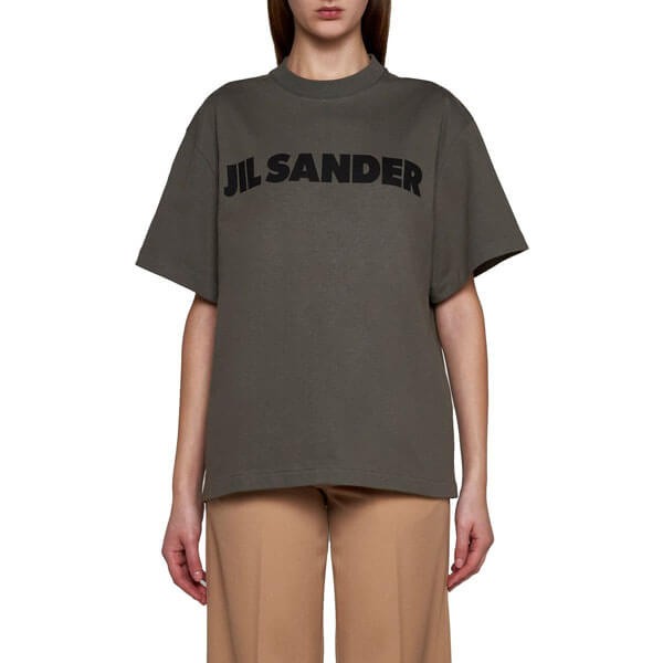 ジルサンダー tシャツ 偽物 ロゴプリント ロゴT コピー JSMS707045-MS248708