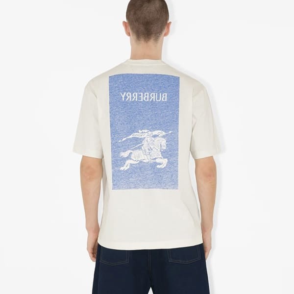 バーバリー EKD コットン Tシャツ パロディ リラックスフィット 80902031