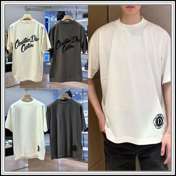 【未入荷色】24年夏★ディオールスーパーコピー ★シルク&コットン ジャージー Tシャツ 483M648AT823