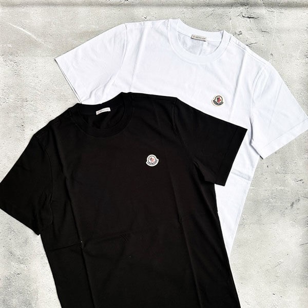 モンクレール Tシャツ 偽物 コットンロゴ T-SHIRT J10918C00025
