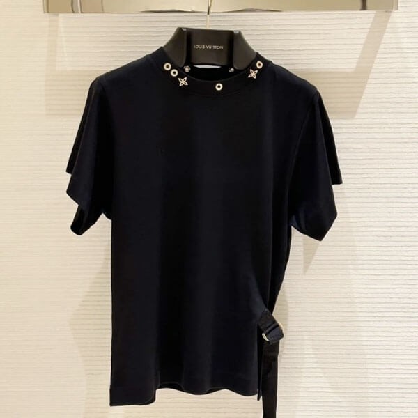 限定希少！ルイヴィトン サイドストラップTシャツコピー モノグラム フラワー1A4PF9