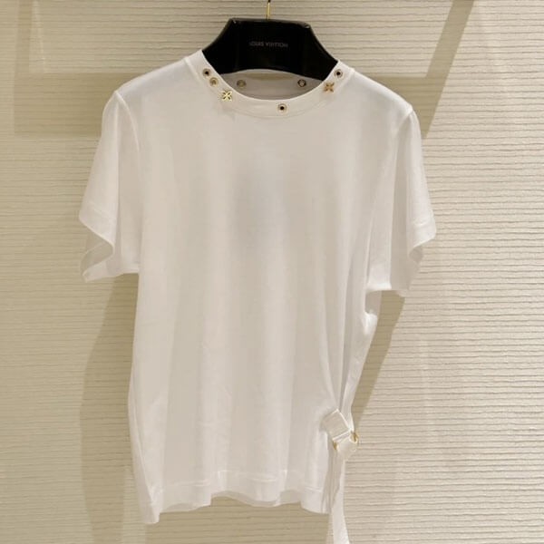 限定希少！ルイヴィトン サイドストラップTシャツコピー モノグラム フラワー1A4PF9