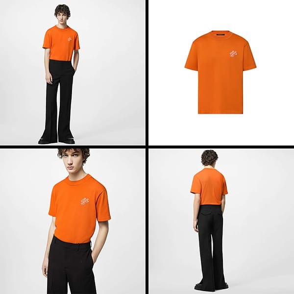 ルイヴィトン 半袖コットンクルーネック Tシャツ パロディ 7色 1AATX6