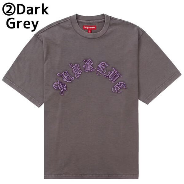 シュプリームTシャツ偽物★WEEK 2 オールドイングリッシュロゴ 半袖 Tシャツ