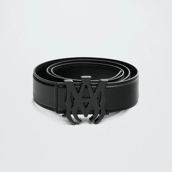 アミリベルト偽物 4CM MA NAPPA LEATHER BELT Logo ロゴ