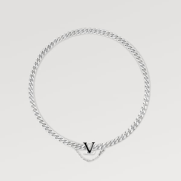 ルイヴィトン ネックレス・LV スパイク シルバー コピー M01383