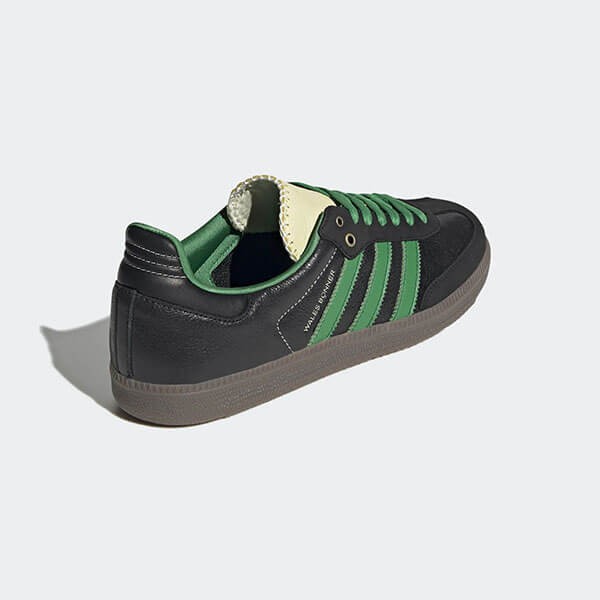 ウェールズボナー サンバ 偽物 Adidas Wales Bonner Samba Black Green S42590