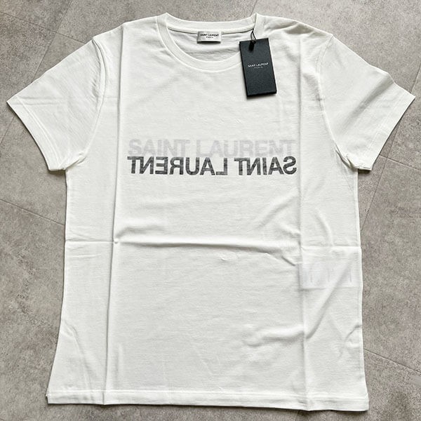サンローラン Tシャツ 激安 偽物 リバースロゴ 663278Y37AW