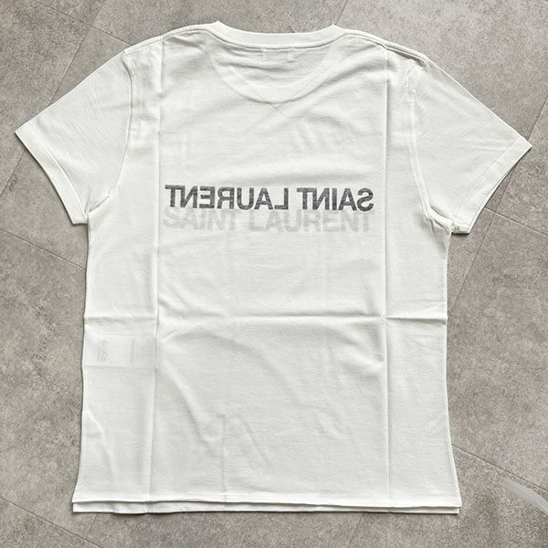 サンローラン Tシャツ 激安 偽物 リバースロゴ 663278Y37AW
