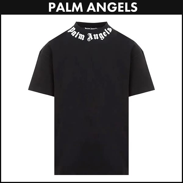 パームエンジェルス PALM ANGELS モノグラム ロゴTシャツ 偽物 pl0066