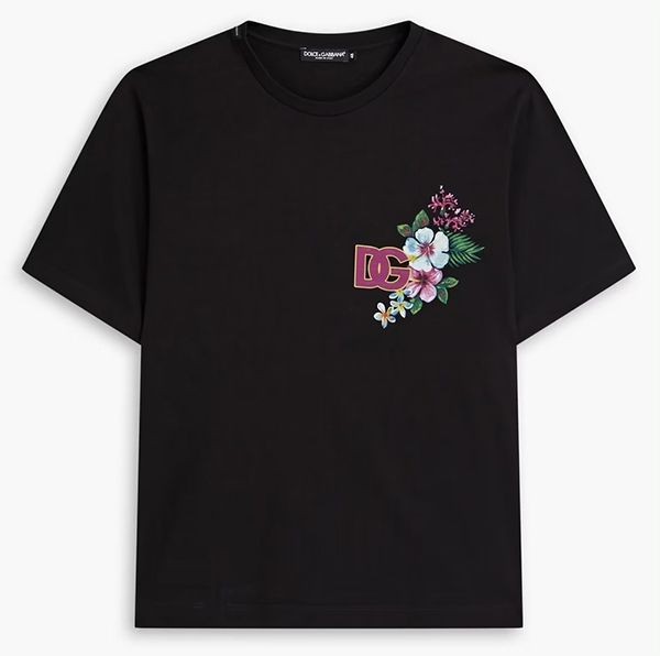 雑誌掲載★【ドルチェ&ガッバーナ】コットンジャージー ロゴ Tシャツdg071310