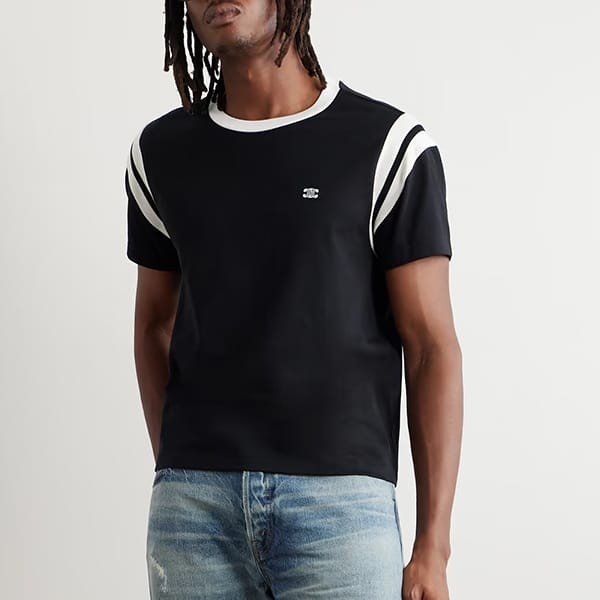セリーヌ トリオンフ コットン レギュラー Tシャツ パロディ 2X30O671Q.38AW