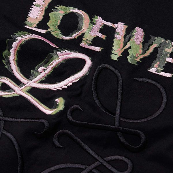 ロエベ tシャツ コピーコットン リラックスフィット 半袖 tシャツ 2色low8031