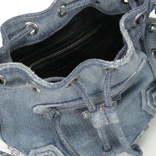 バレンシアガ le cagole 偽物 デニムバケットバッグ xs  b08283