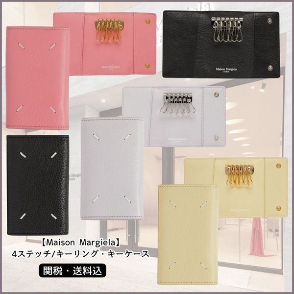 速達発送【メゾンマルジェラ】4ステッチ/キーリング 偽物・キーケース mm8152