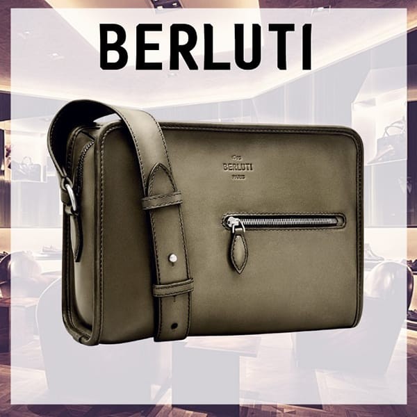 ベルルッティ 偽物 シンプル☆Journalier レザー メッセンジャーバッグ JOURNALIER-V3