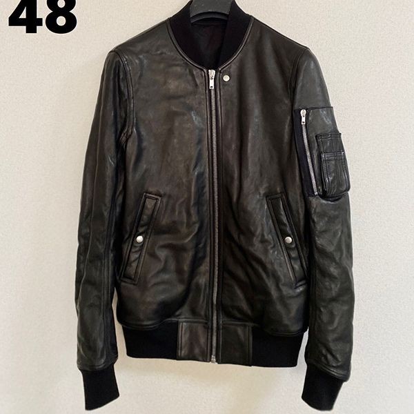口コミで高評価!リックオウエンス ラムレザー ボンバージャケット 48 偽物 ru02c7789lnv