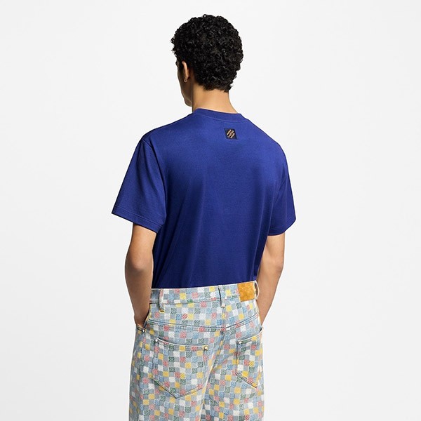 即日配送【シンプル☆】ルイヴィトン コピー エンベリッシュドコットンTシャツ 1AHCNN