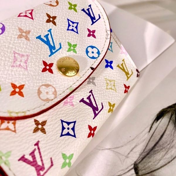 完売前に新作を先取りルイヴィトン 村上隆 コラボ☆LV × TM パチモン ポルトモネ・ロザリ 財布 M13399