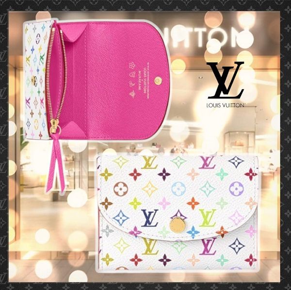完売前に新作を先取りルイヴィトン 村上隆 コラボ☆LV × TM パチモン ポルトモネ・ロザリ 財布 M13399