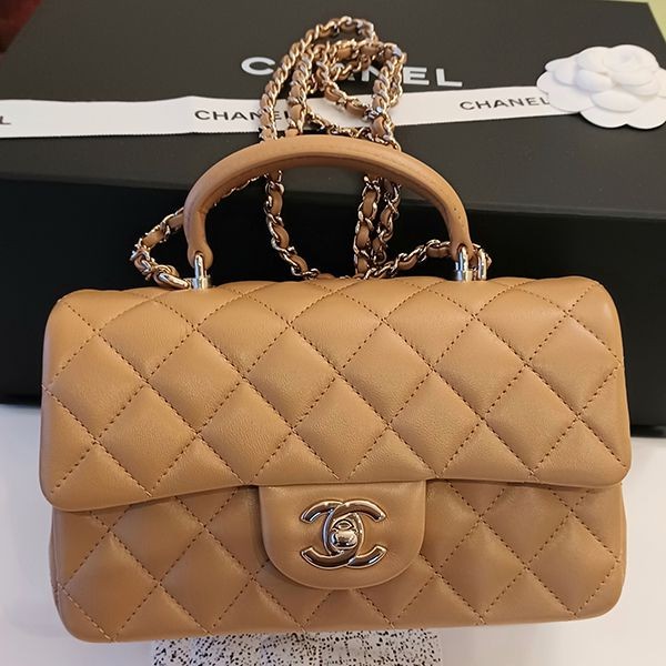 国内完売★シャネル マトラッセ 偽物★稀少なトップハンドル★ミニフラップバッグ cc02151