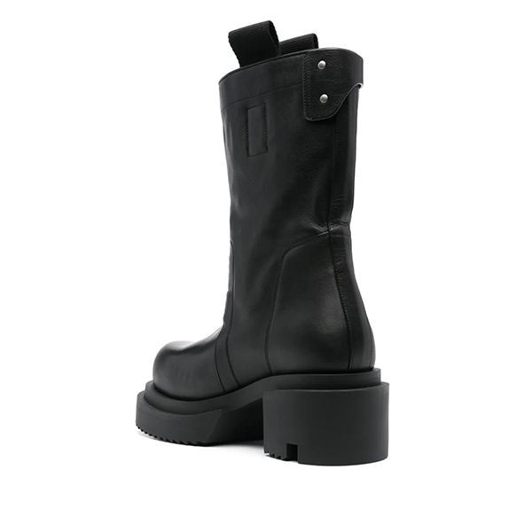 リックオウエンス 偽物 Runway Pull On Bogun Boots ブーツ ブラック