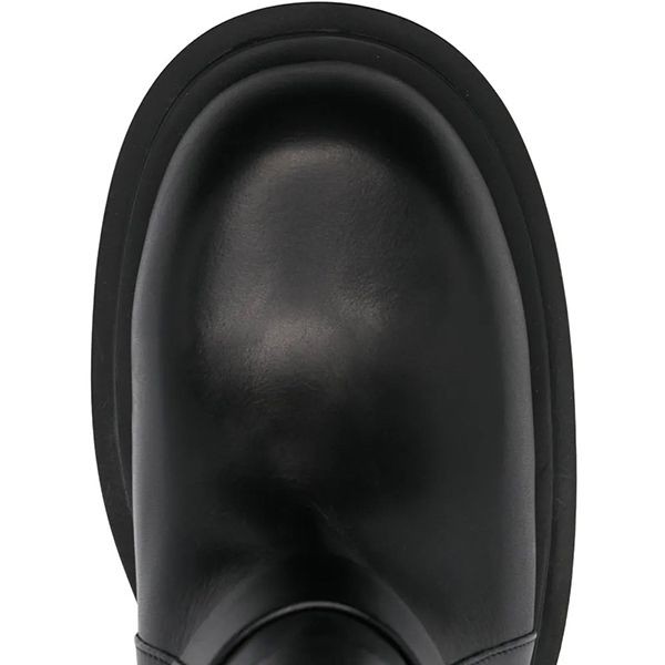 リックオウエンス 偽物 Runway Pull On Bogun Boots ブーツ ブラック