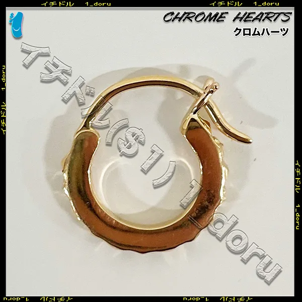 クロムハーツ 22K コピー Gold ゴールド TFP フープ ピアス ch25482