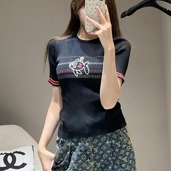 高品質シャネル Tシャツ n級品 コットン P78698-K11361-NACJA