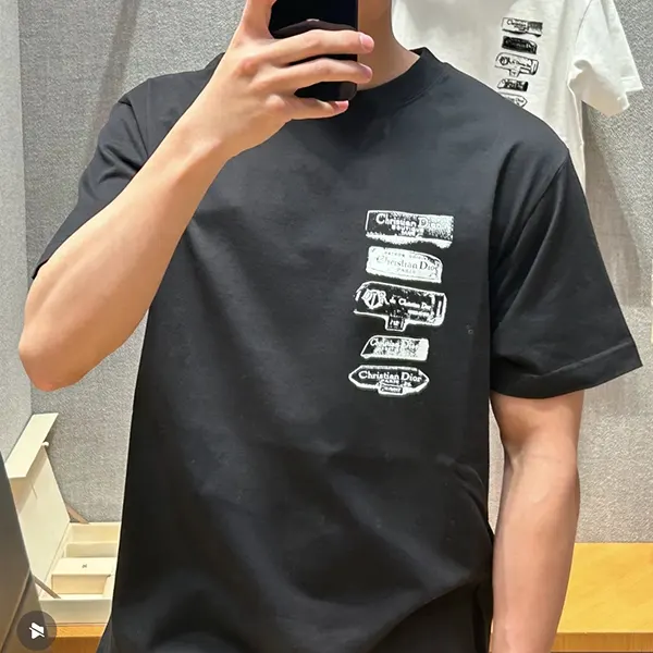 2025人気ブランドディオール Archives Labels コットン Tシャツ コピー 513J696A0677