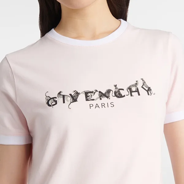 セール新作！【ジバンシィ コピー】リンガーコットン混ジャージーTシャツ 2色 gtv25191
