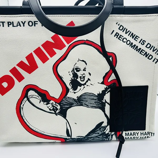 ロエベ 赤字 クッション トート バッグ 偽物 DIVINE  A612B90X26