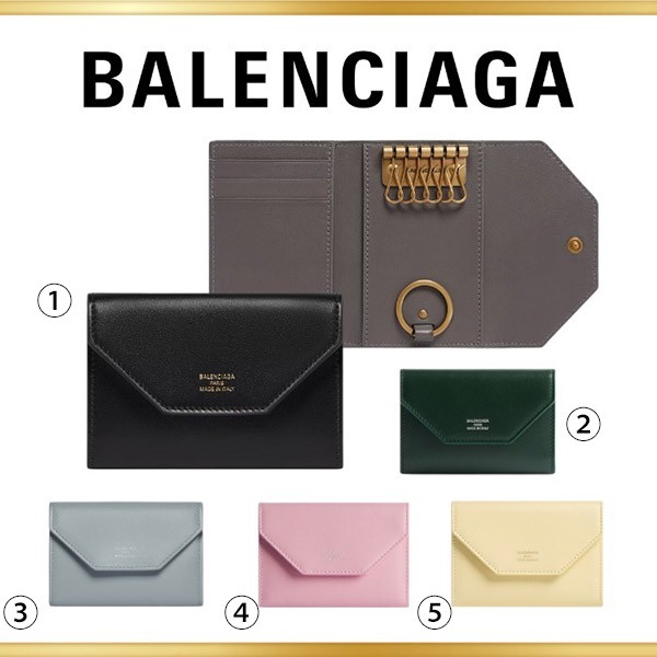 バレンシアガ 偽物 Envelope スプリットリング付きキーケース 7367312AABX4799