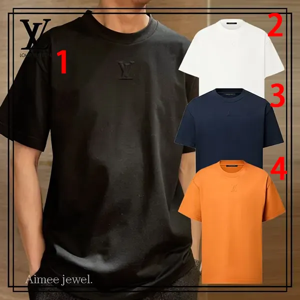 【偽物】ルイヴィトン エンボスLV Tシャツ コピー 1AA5E0