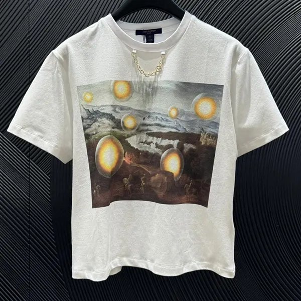 ルイヴィトン x Laurent Grasso プリントクロップドTシャツ 1AHIND