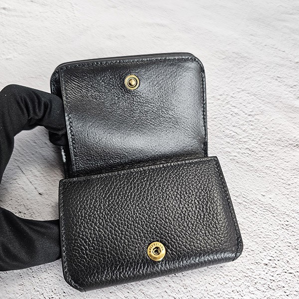 バレンシアガ 偽物 CASH ミニウォレット 小銭入れ付き レザー 三つ折り 財布 25031302