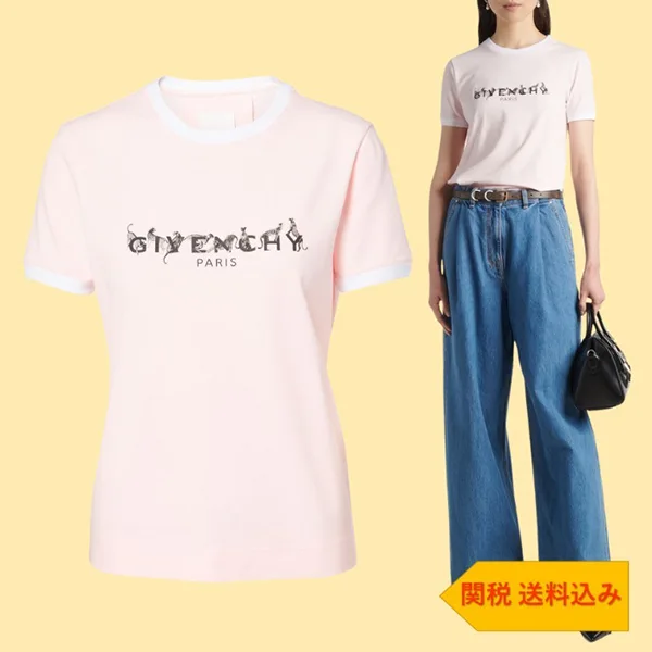 セール新作！【ジバンシィ コピー】リンガーコットン混ジャージーTシャツ 2色 gtv25191
