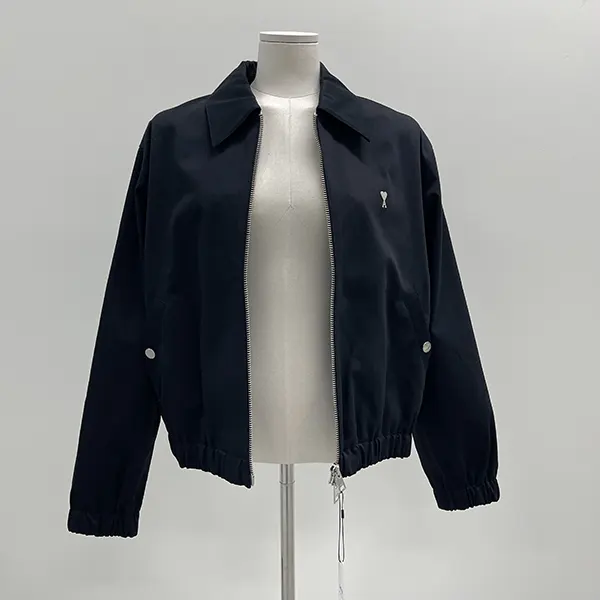 アミ パリス ハートロゴ ジップジャケット N級品 Black HJK014CO0009001