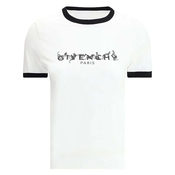 セール新作！【ジバンシィ コピー】リンガーコットン混ジャージーTシャツ 2色 gtv25191