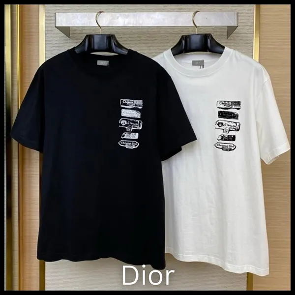 2025人気ブランドディオール Archives Labels コットン Tシャツ コピー 513J696A0677