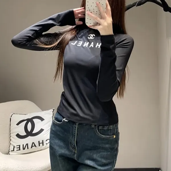 7日間返品返金保障シャネル トップス Tシャツ 偽物 CCロゴ w25031301