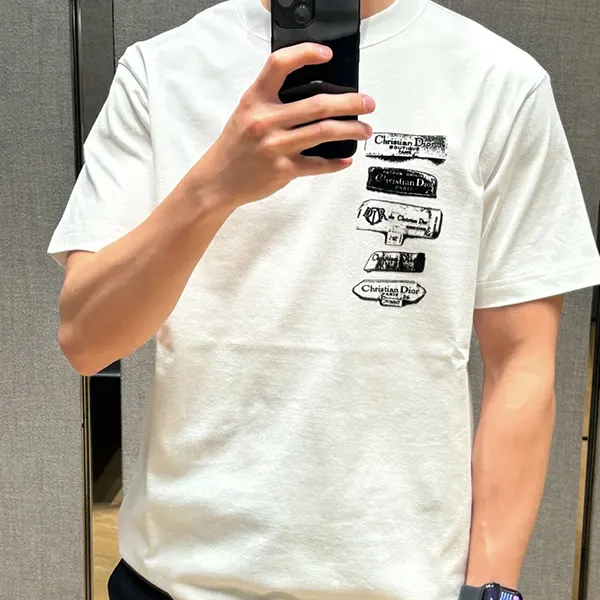 2025人気ブランドディオール Archives Labels コットン Tシャツ コピー 513J696A0677