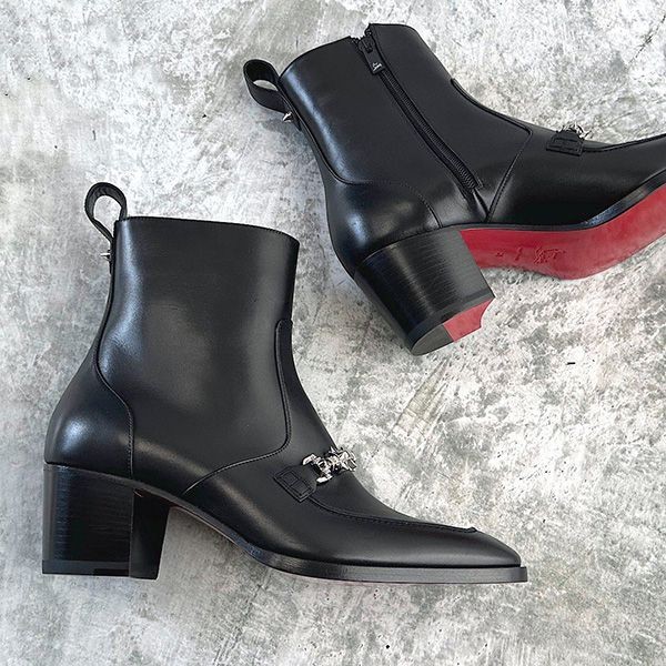 国内入手困難★クリスチャン ルブタン MAYERSWING FLAT CALF ブーツ 偽物 cl25310